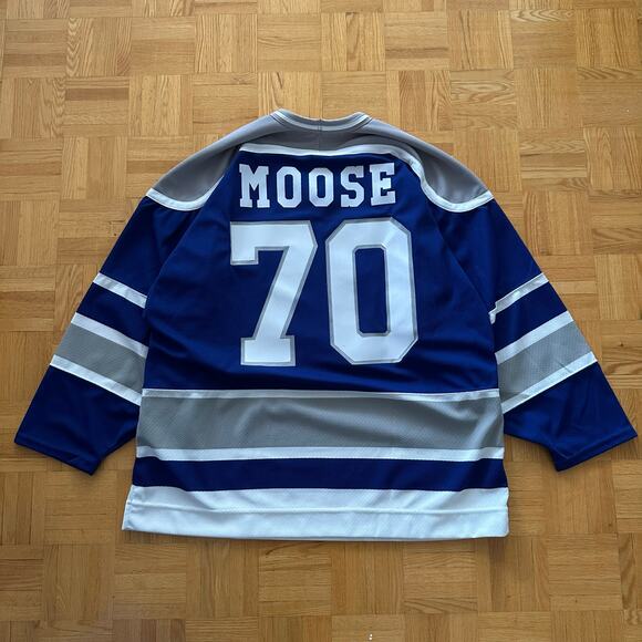 Vintage Sudbury Wolves CCM Maska Air Knit Hockey Jersey Minor League Moose - Picture 2 of 6